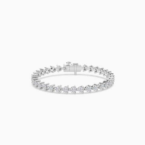 3 prong classic tennis bracelet