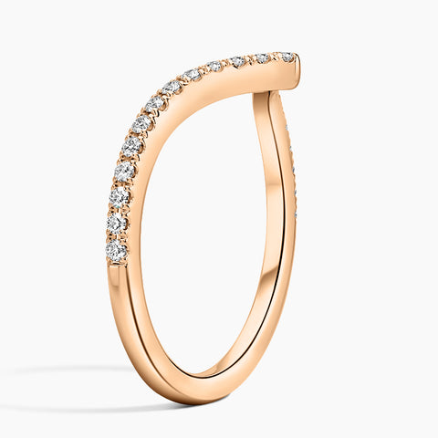 V Contour Diamond Ring