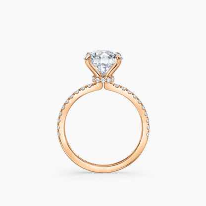 Secret Halo Pave Round Ring