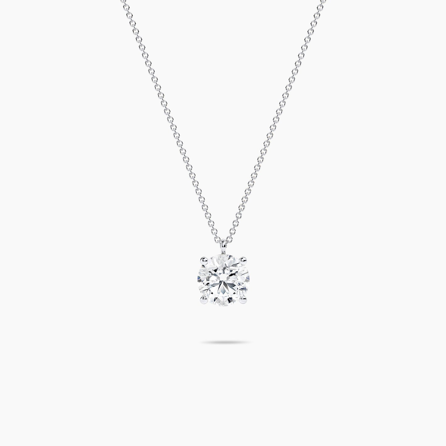 Round Shape Diamond Solitaire Pendant