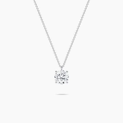 Round Shape Diamond Solitaire Pendant