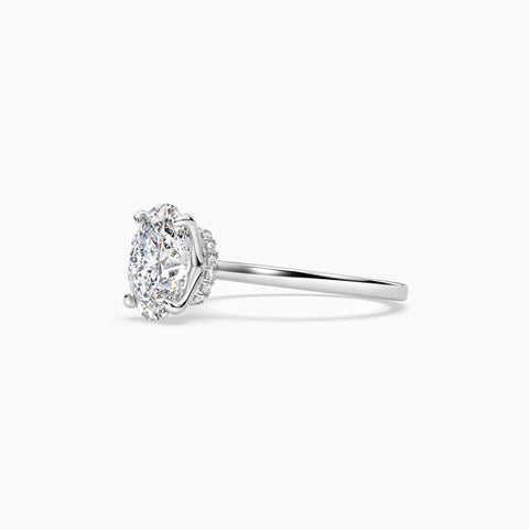 Secret Halo Oval Ring