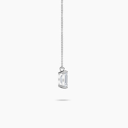 Emerald Cut Diamond Solitaire Pendant