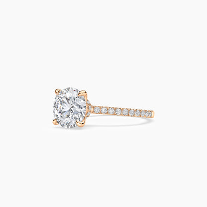 Secret Halo Pave Round Ring