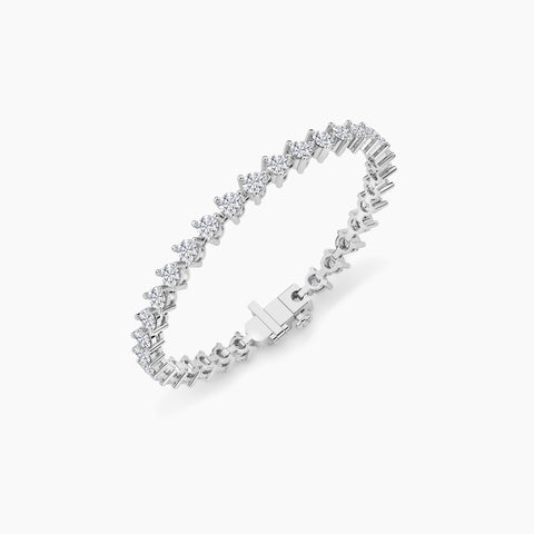 3 prong classic tennis bracelet