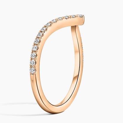 V Contour Diamond Ring