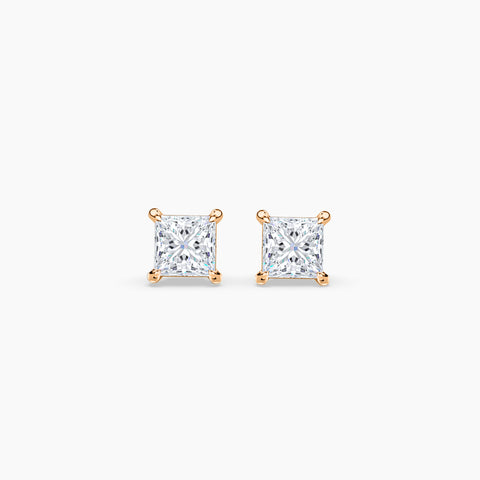 Princes cut Solitaire Studs