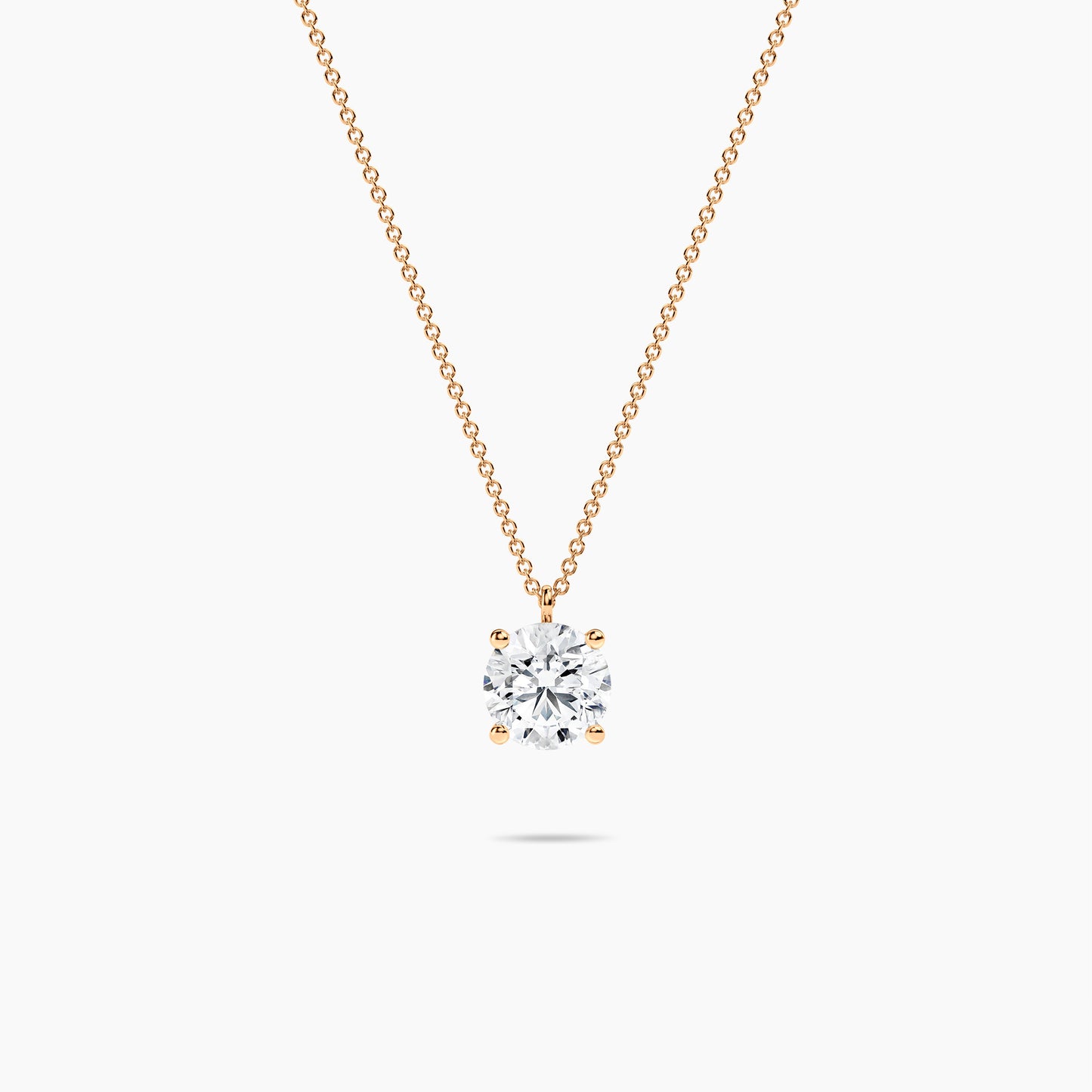 Round Shape Diamond Solitaire Pendant