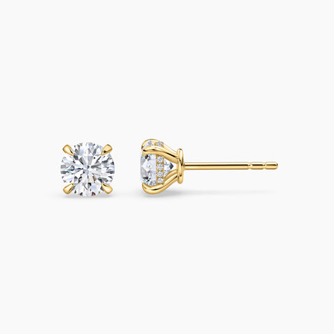 Hidden Halo Solitaire Studs