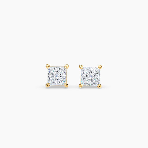 Princes cut Solitaire Studs