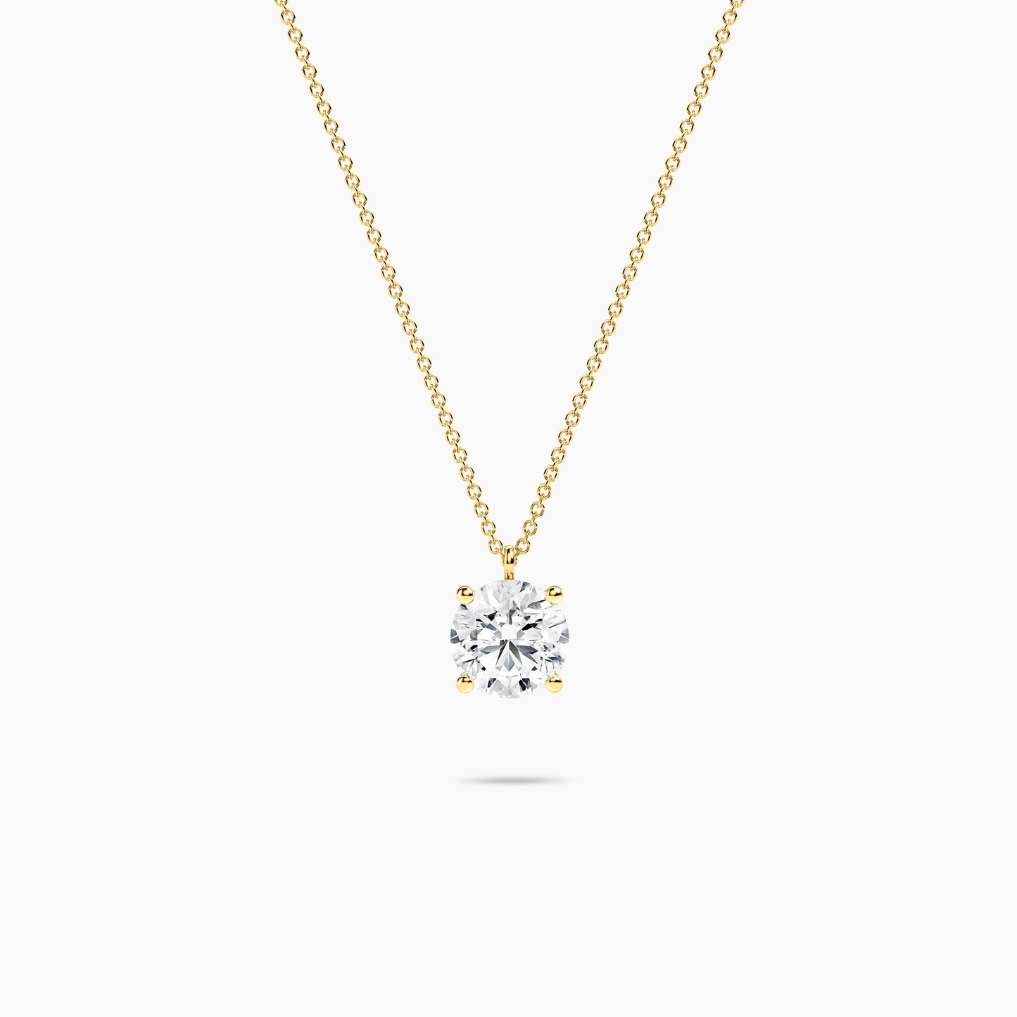 Round Shape Diamond Solitaire Pendant